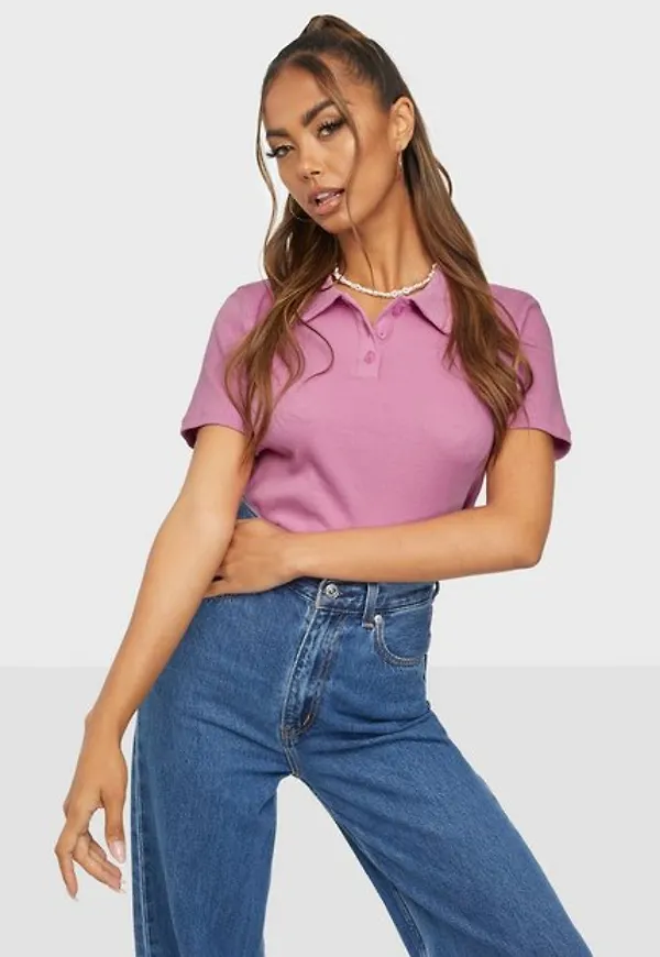 Vero Moda Vmnewava S/S Polo Top SB8 Toppar Opera Mauve