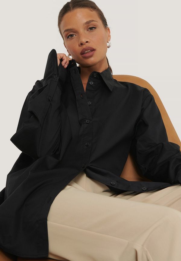NA-KD Classic Oversize skjorta - Black