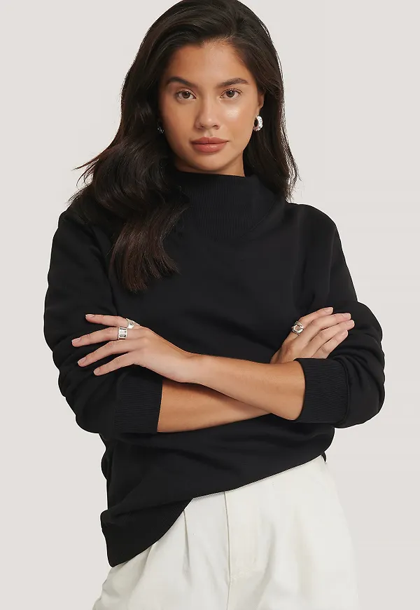 Olivia Salo x NA-KD Sweatshirt - Black