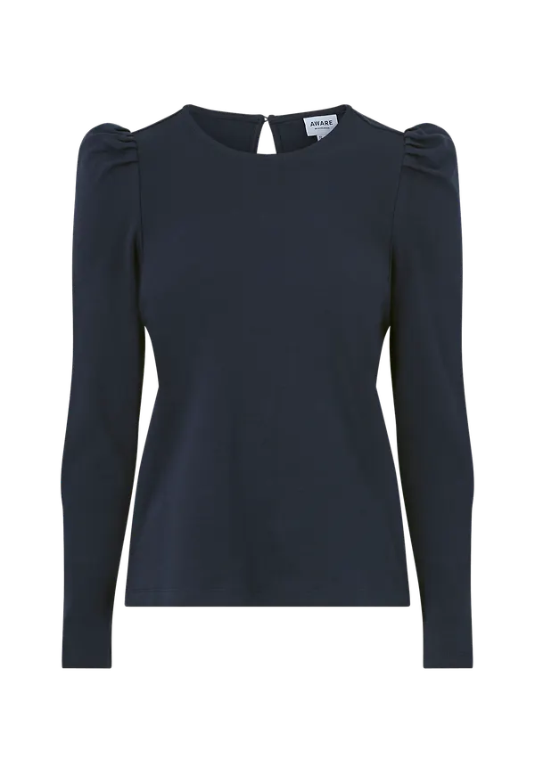 Vero Moda - Topp vmNoreen LS O-neck Blouse - Blå