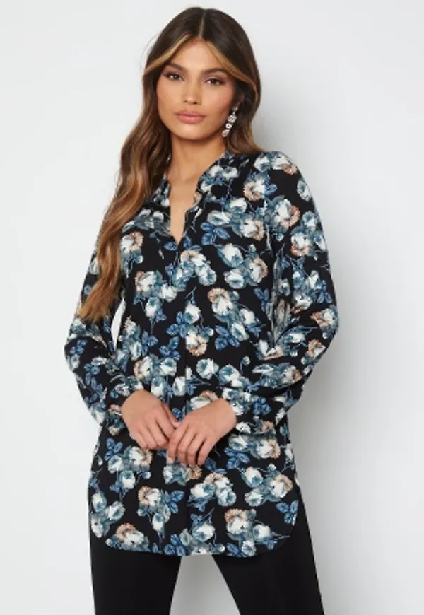 Happy Holly Milly tunic Black / Floral 32/34