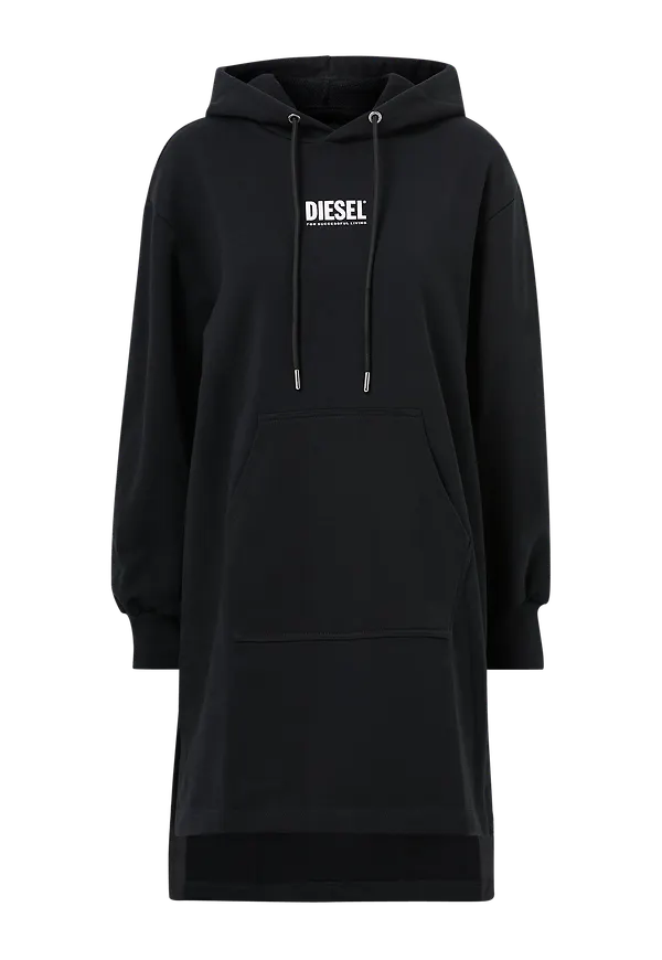 Diesel - Sweatklänning D-Ilse-Smallogo Dress - Svart