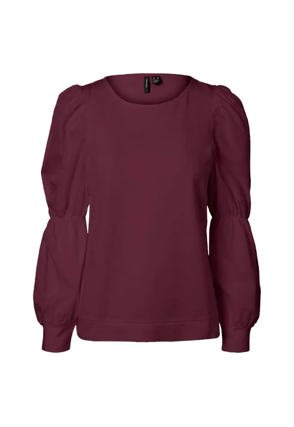 Object - Blus objEileen L/S V-neck Top - Svart