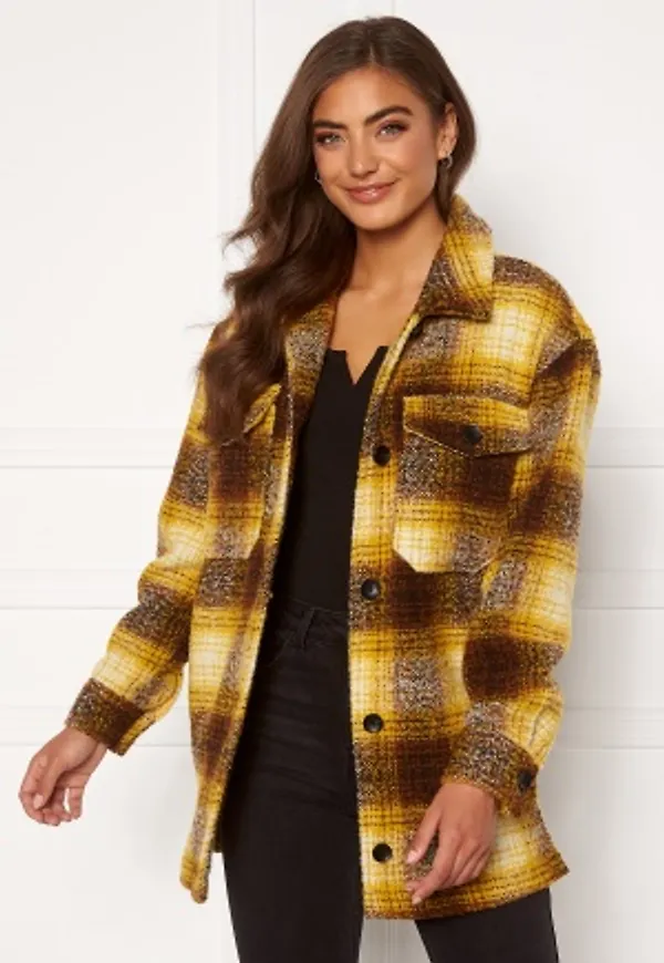 ONLY Allison Check Shacket Solar Power L