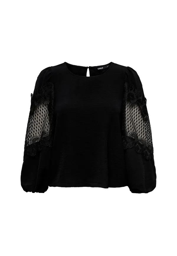 Only - Blus onlAlberta 3/4 Top Wvn - Svart