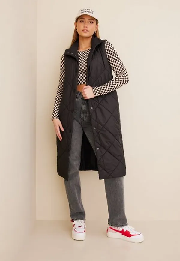 Only Onltanzia Quilted Waistcoat Cc Otw Västar Black