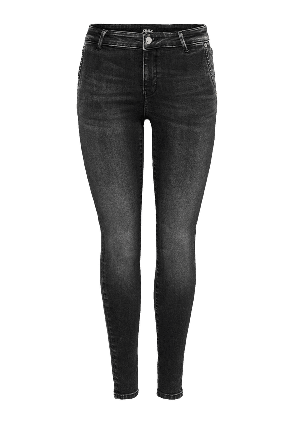 Only - Jeans onlBlush Life Mid SK Chi Ank AI515 - Svart