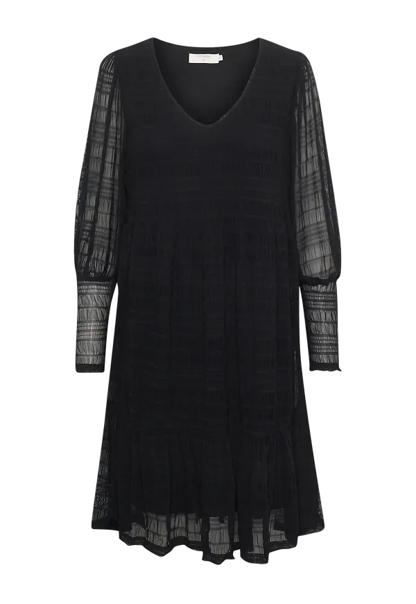Cream - Klänning crBubble Dress - Svart