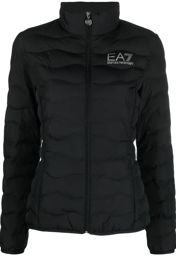 Ea7 Emporio Armani jacka med huva - Svart