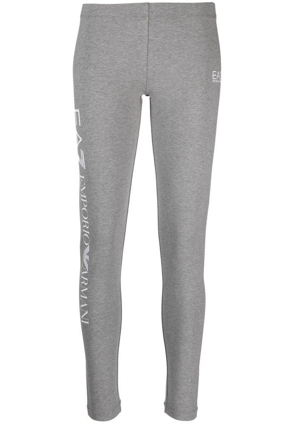 Ea7 Emporio Armani leggings med logotyp - Grå
