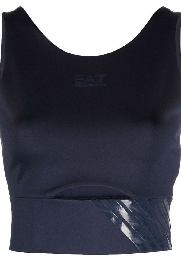 Ea7 Emporio Armani sport-BH med logotyp - Blå