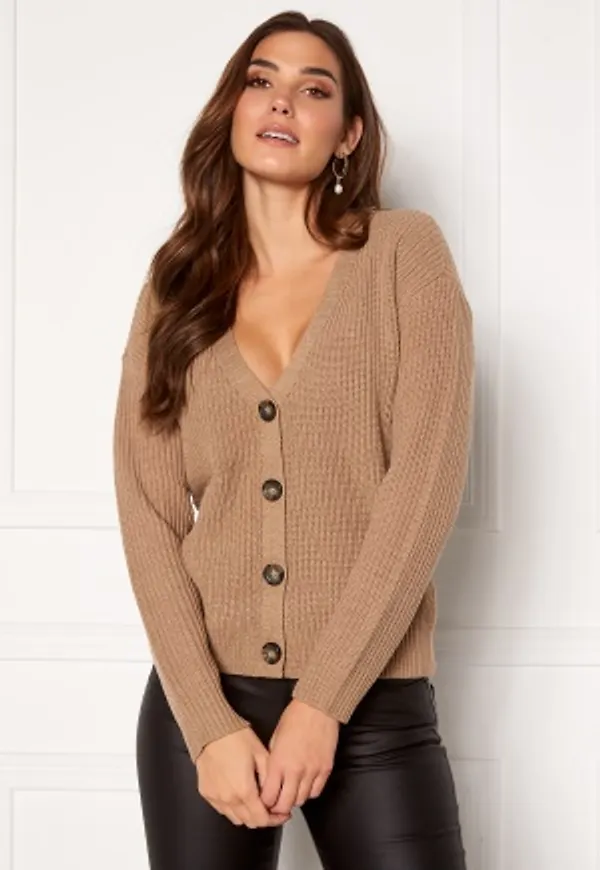 Pieces Karie LS Knit Cardigan Natural XS