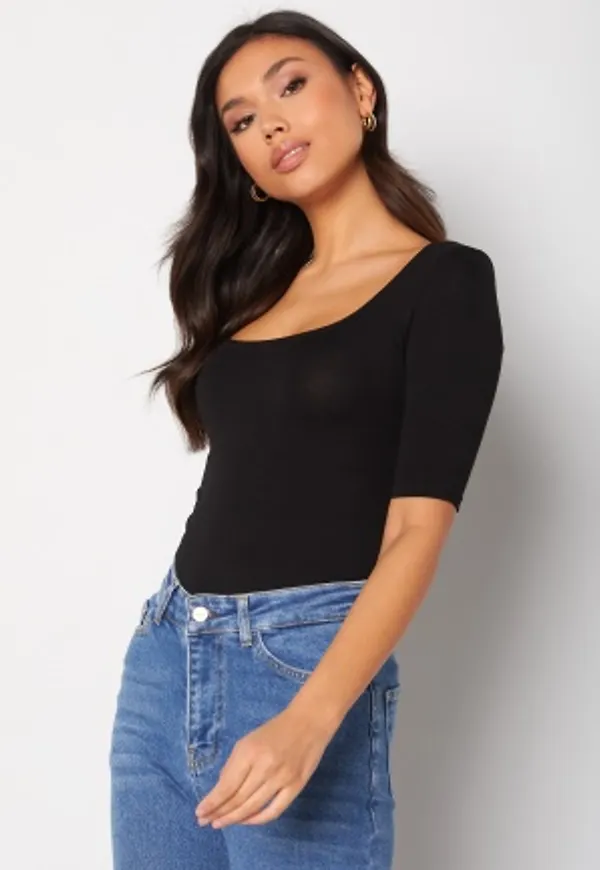 BUBBLEROOM Lia 3/4 sleeve top Black M