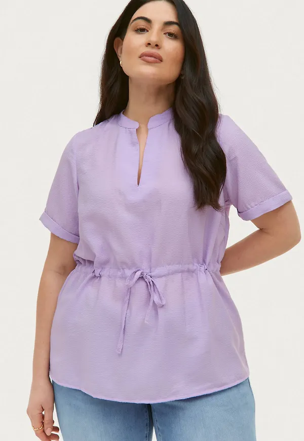 Vero Moda Curve - Blus vmEliza SS Blouse Curve - Rosa