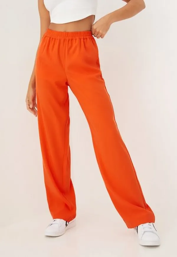 JJXX Jxpoppy Regular Hw Pant Noos Byxor Red Orange