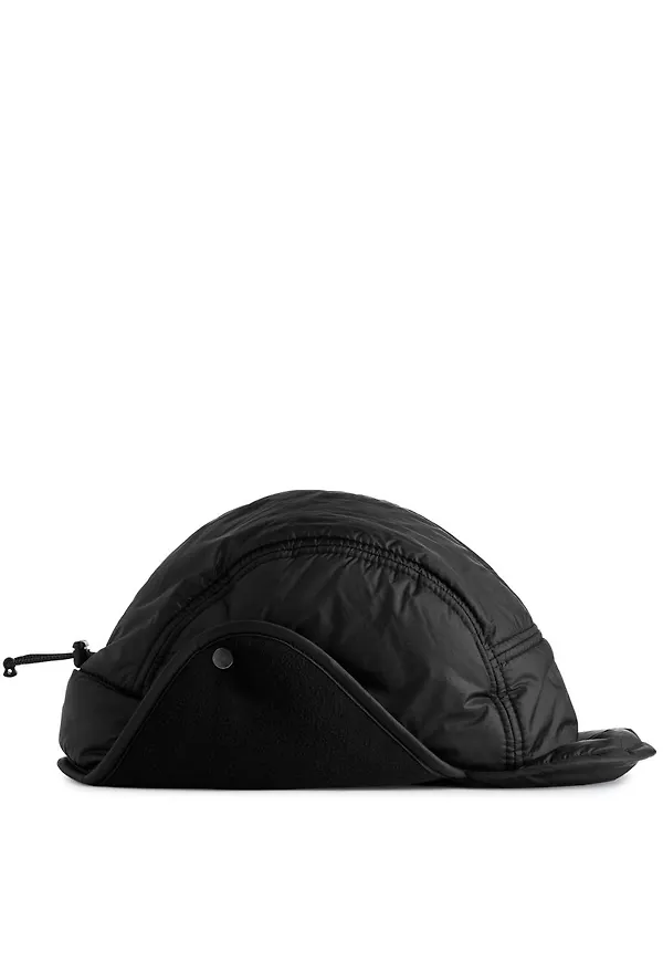 Earflap Cap - Black