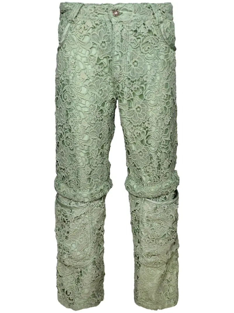 EARTHLING VIP Lust konvertibla jeans - Grön