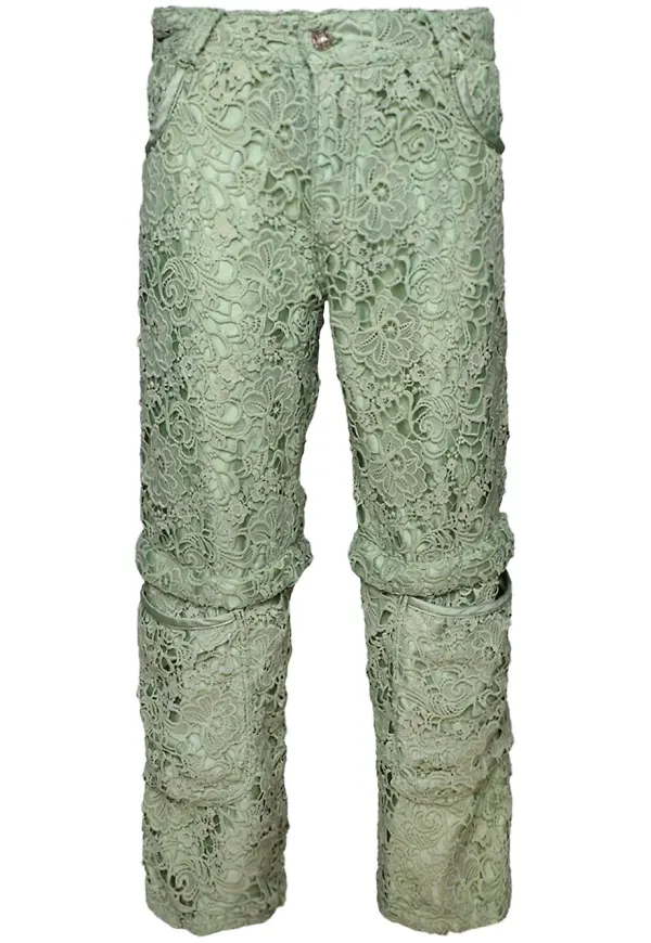 EARTHLING VIP Lust konvertibla jeans - Grön
