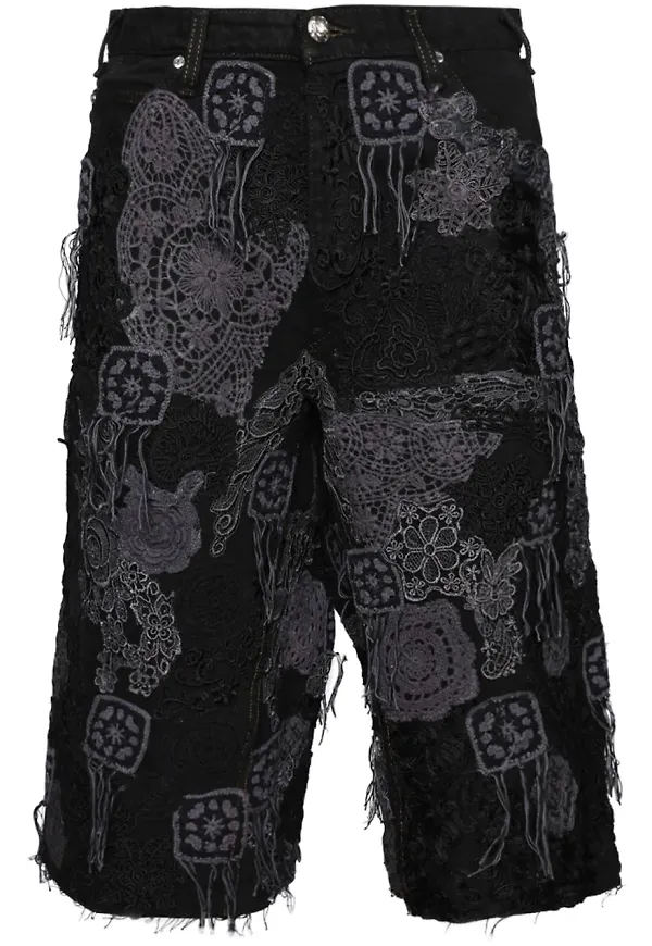 EARTHLING VIP Poetic Lust jeansshorts - Svart