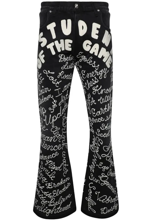 EARTHLING VIP Student bootcut-jeans - Svart
