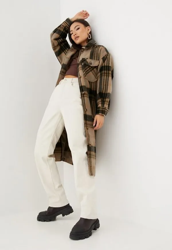 Pieces Pcfinola Long Overshirt Kappor