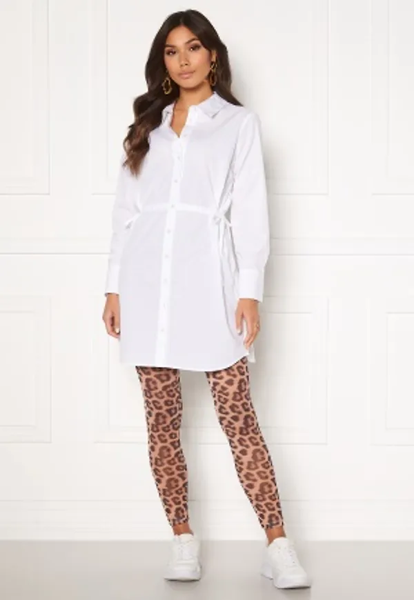 Pieces Mika HW Mesh Leggings D2D Black AOP Leo S