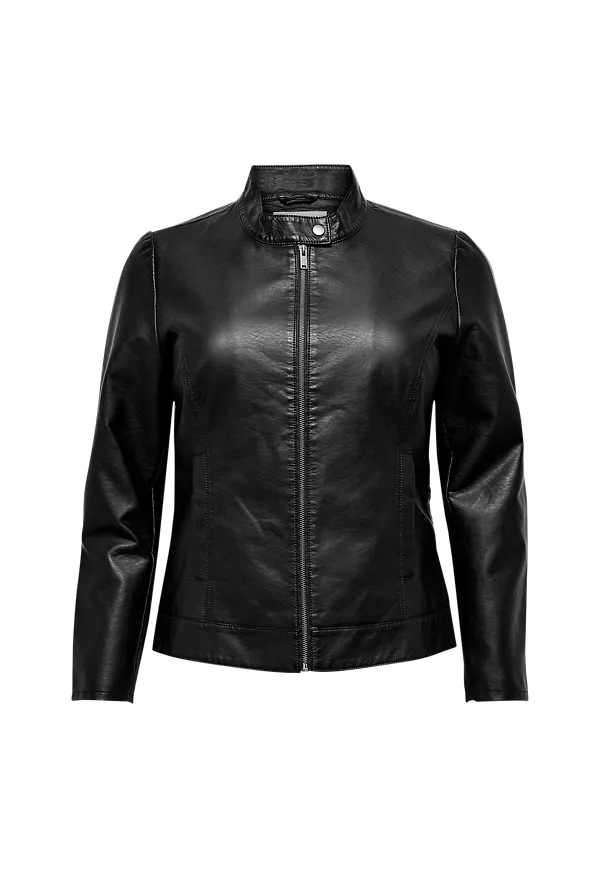 Only Carmakoma - Jacka carRobber Faux Leather Jacket - Svart