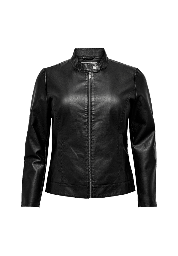 Only Carmakoma - Jacka carRobber Faux Leather Jacket - Svart