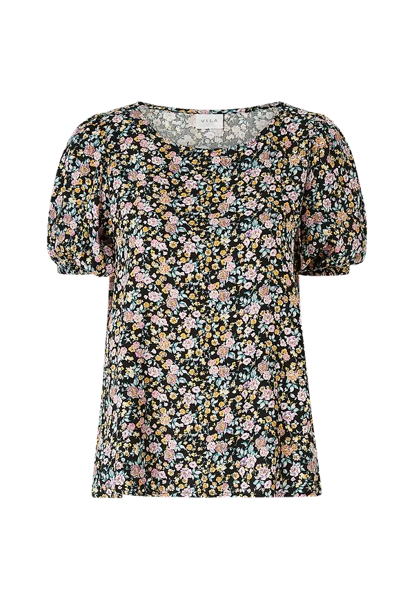 Vila - Blus viOlla S/S Top - Svart
