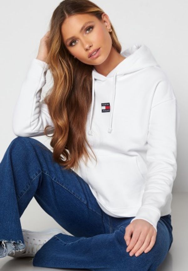 TOMMY JEANS Center Badge Hoodie YBR White S