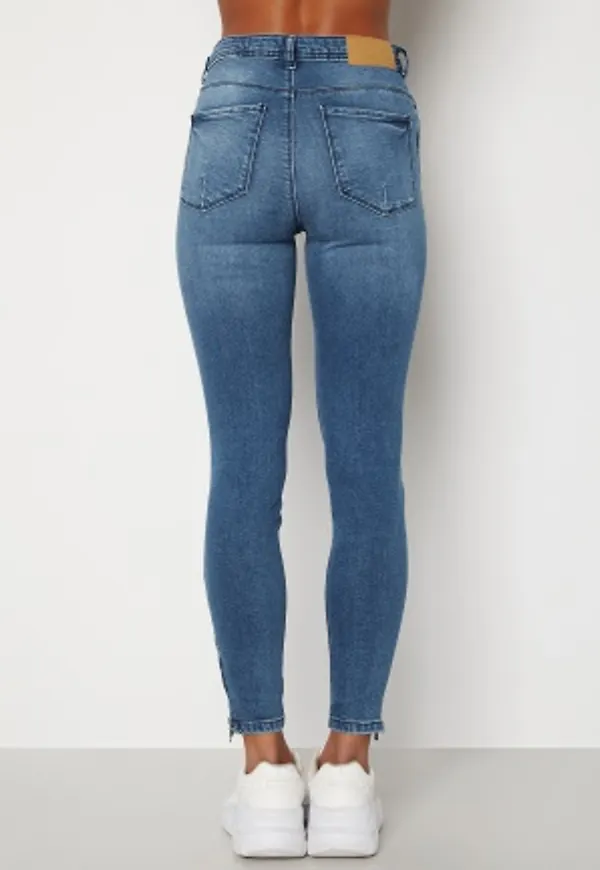 Noisy May Kimmy Ankel Dart Jeans Light Blue Denim 29/32