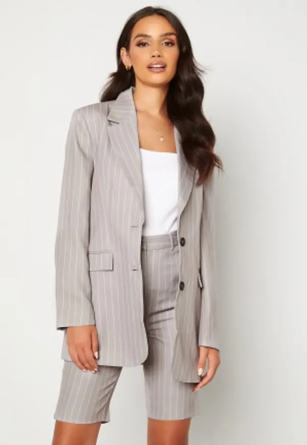 Alexandra Nilsson X Bubbleroom Pinstripe Shorts Grey / Striped 34