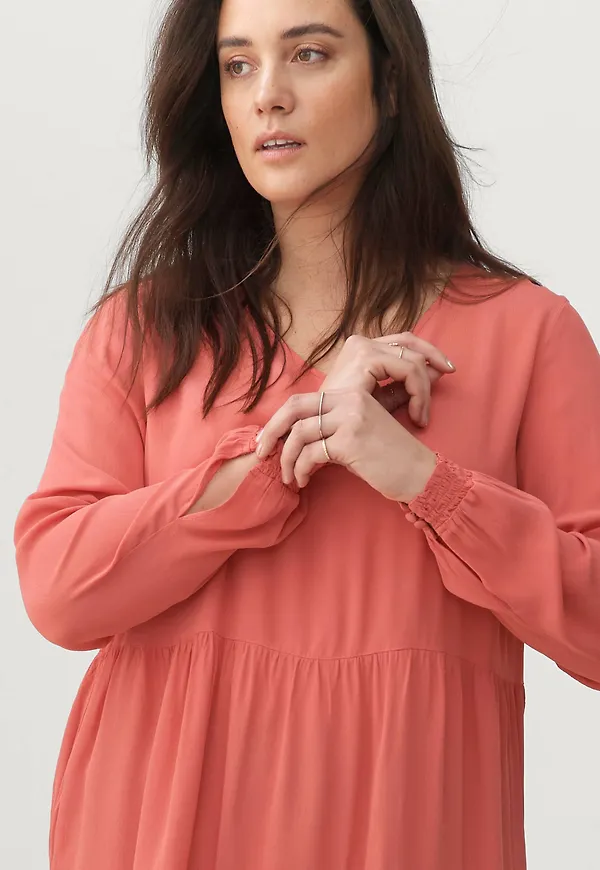 Zizzi - Tunika mNahla L/S Tunic - Röd