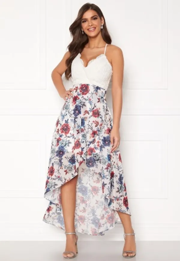 Chiara Forthi Floreale highlow dress Blue / White / Floral 34