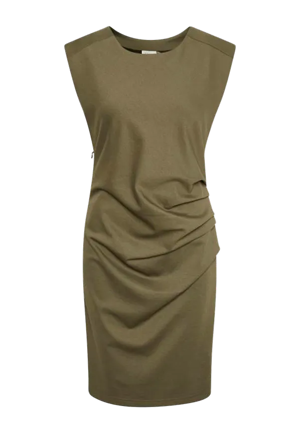 KAFFE - Klänning India Round-Neck Dress - Grön