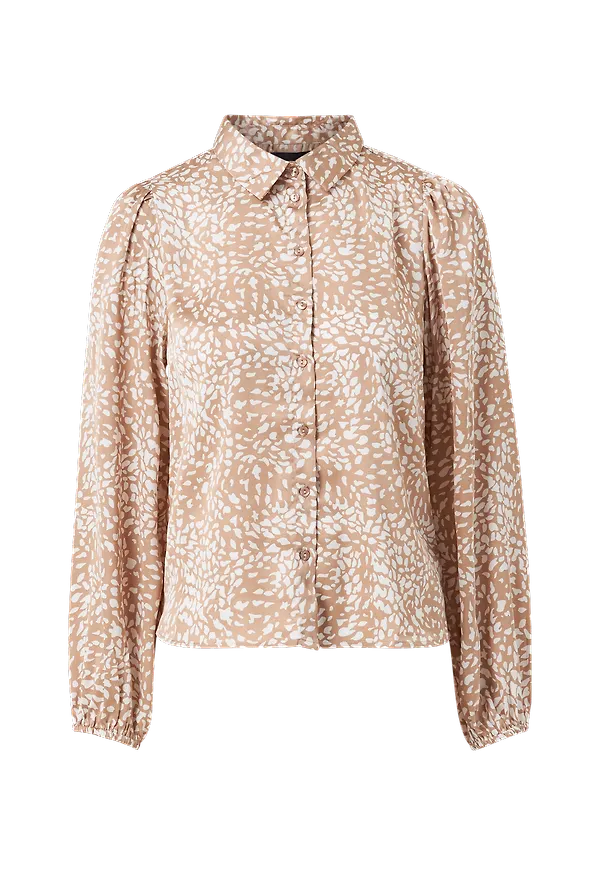 pieces - Blus pcDanni LS Shirt - Brun