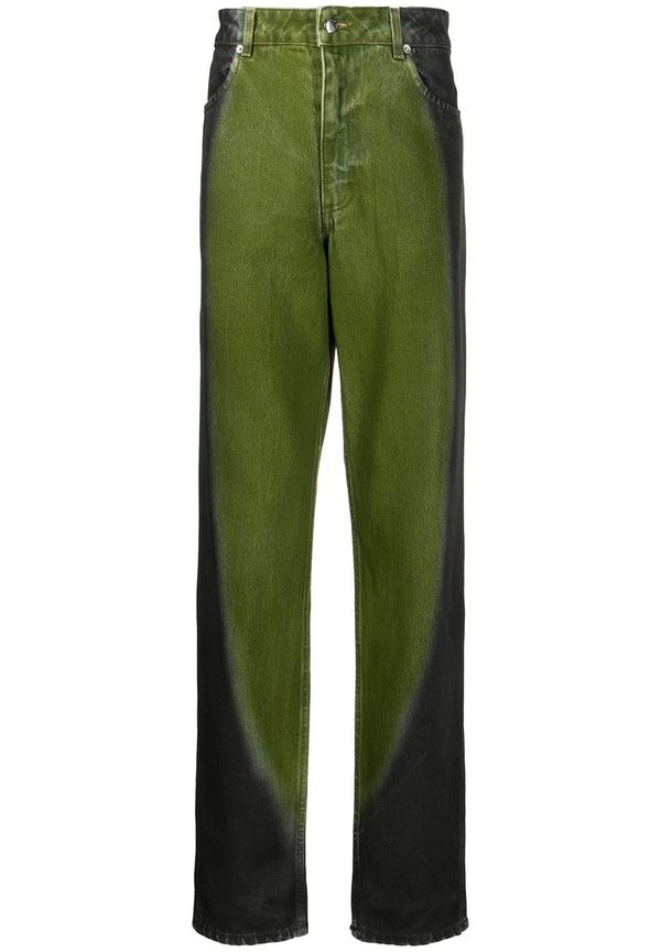 Eckhaus Latta El Jeans Orb tapered-jeans - Grön