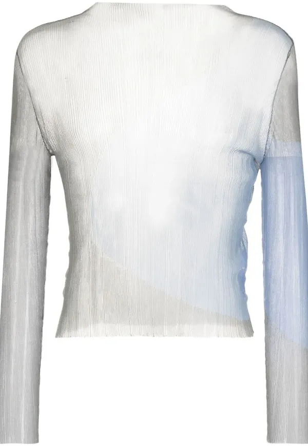 Eckhaus Latta Watercolour långärmad topp - Blå