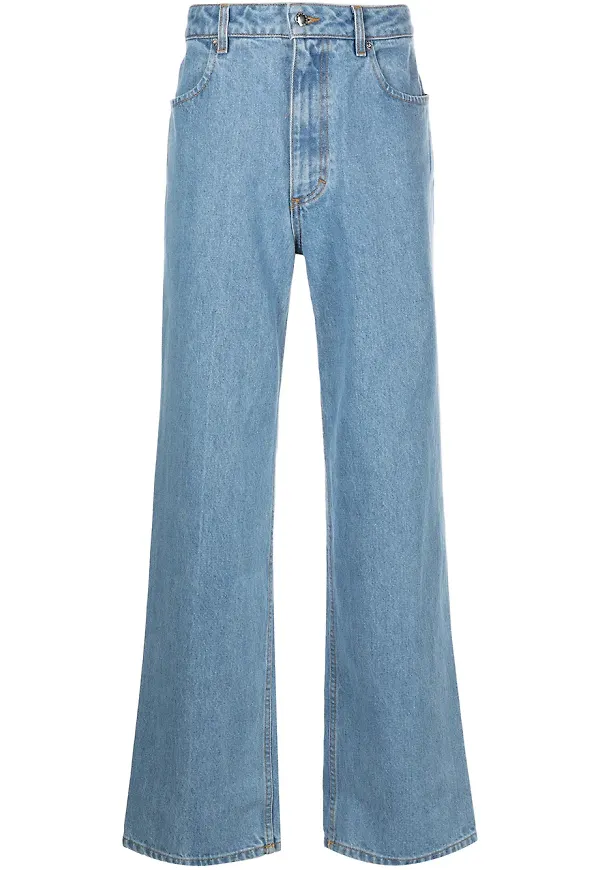 Eckhaus Latta wide leg-jeans - Blå