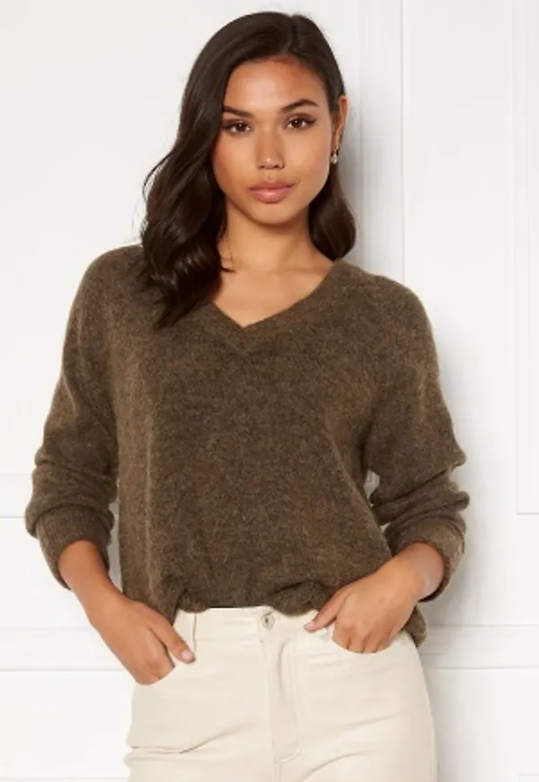 SELECTED FEMME Lulu LS Knit V-Neck Dachshund S