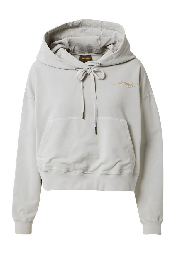 Ed Hardy Sweatshirt 'NEW YORK CITY' ljusgrå / röd / svart / vit