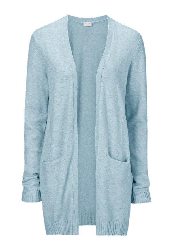 Vila - Cardigan viRil L/S Open Knit - Blå