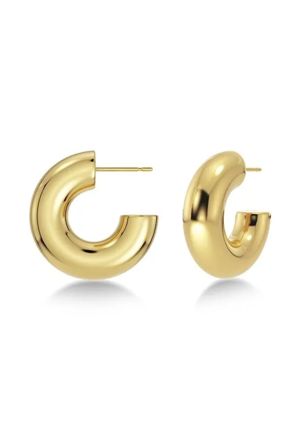 Edblad Chunky creoles s gol Örhängen