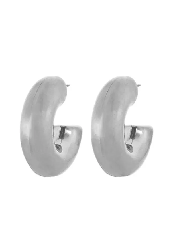 Edblad Chunky creoles steel Örhängen