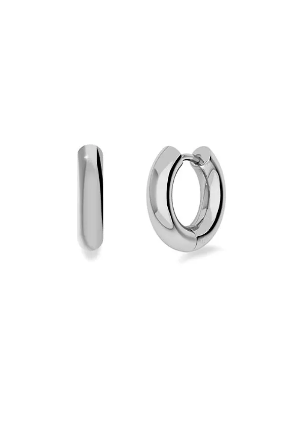 Edblad Chunky hoops steel Örhängen