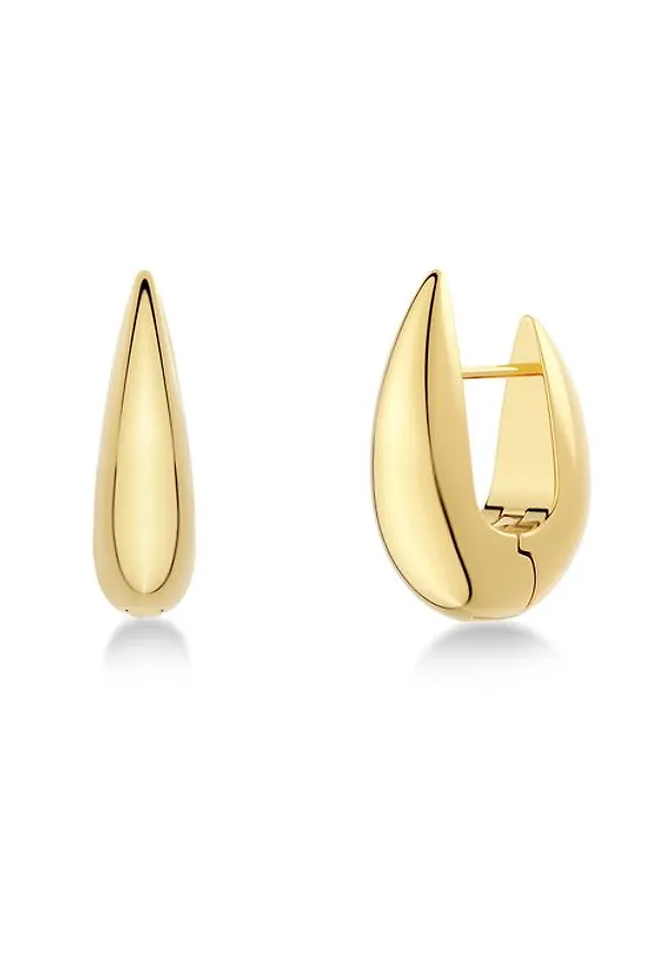 Crest hoops l gold