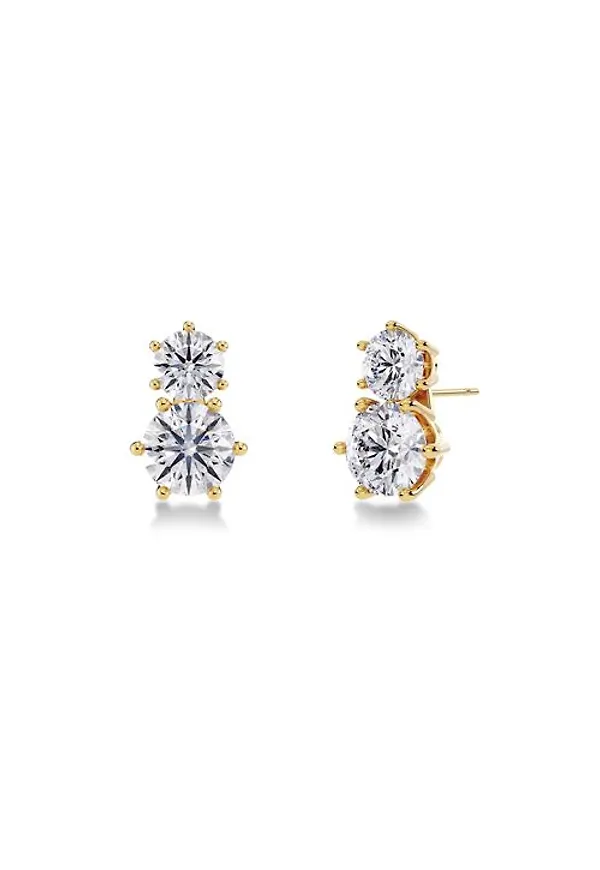 Edblad Crown studs duo gold Örhängen