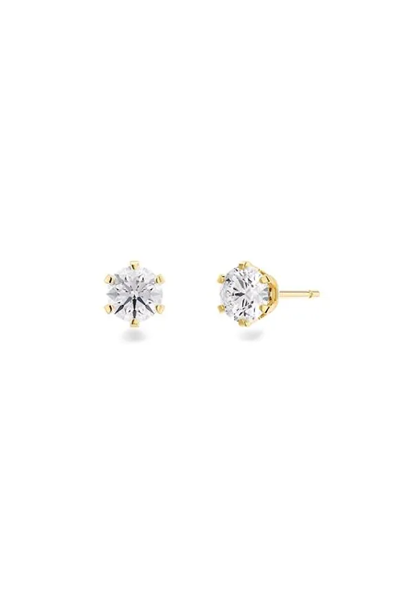 Crown studs gold