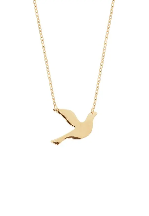 Dove necklace gold