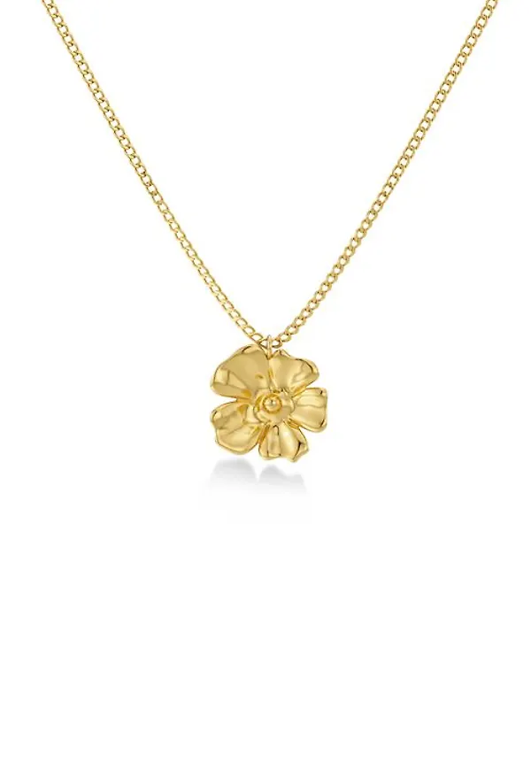 Floral neck s gold